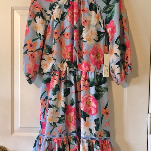 NWT Eliza J Floral Dress in Size 6 - Picture 3 of 7